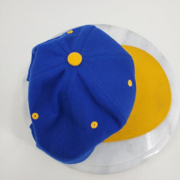 Golden State Warriors Blue and Yellow Men's Snapback NBA Hat Cap - Picture 8 of 13